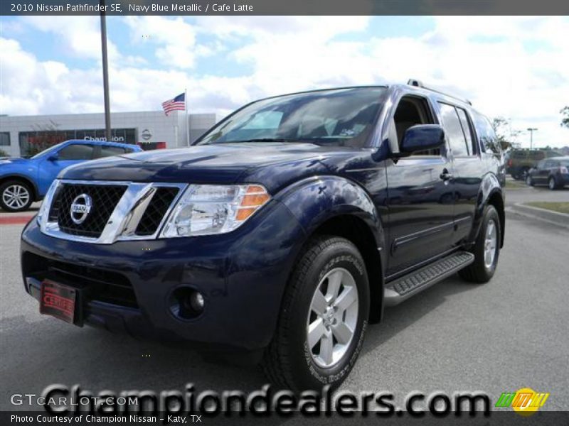Navy Blue Metallic / Cafe Latte 2010 Nissan Pathfinder SE