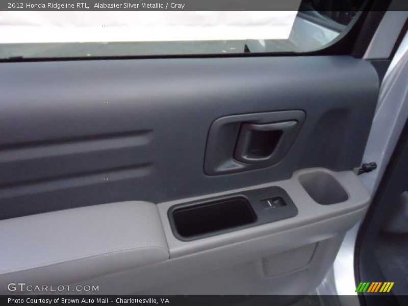 Alabaster Silver Metallic / Gray 2012 Honda Ridgeline RTL