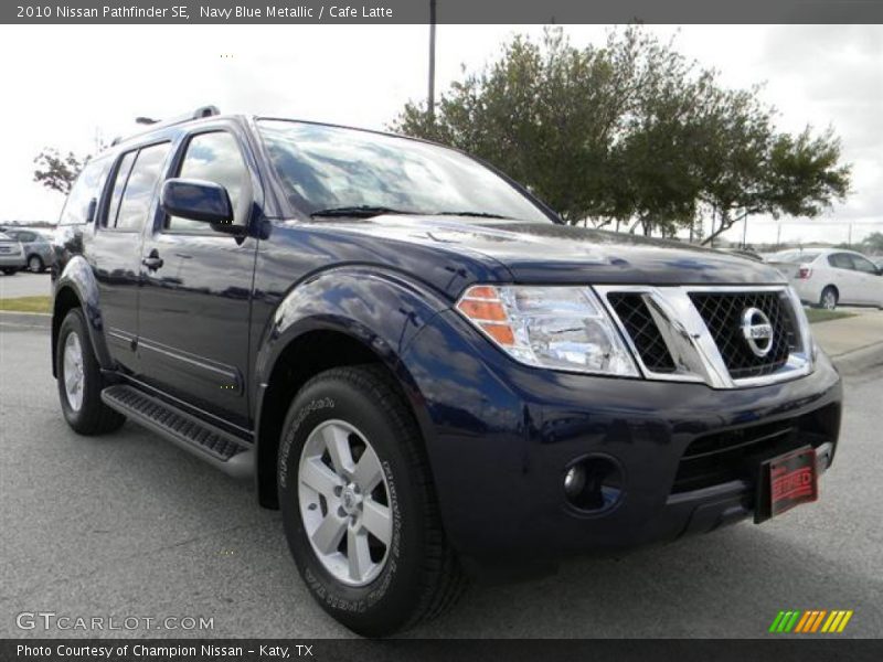 Navy Blue Metallic / Cafe Latte 2010 Nissan Pathfinder SE