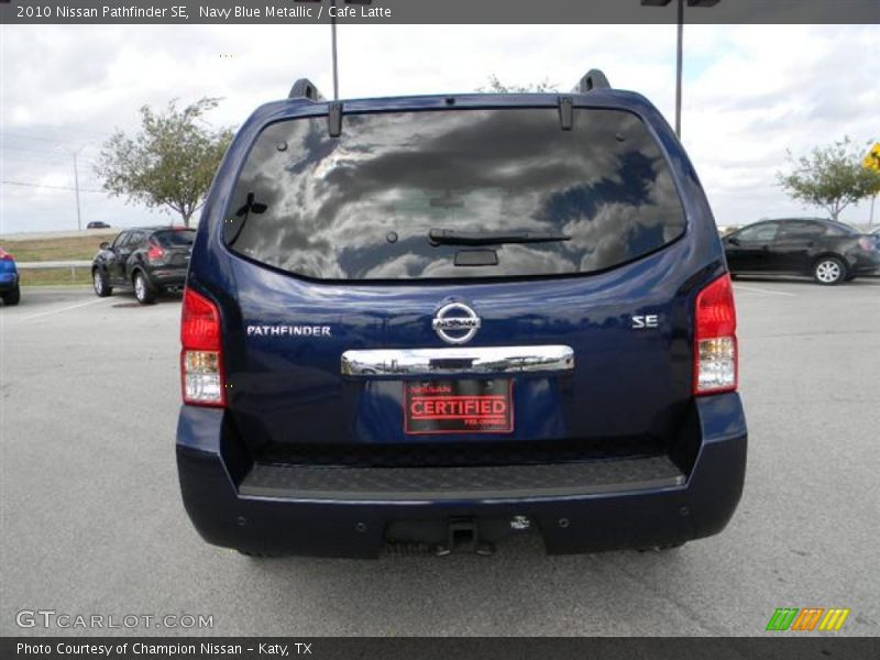 Navy Blue Metallic / Cafe Latte 2010 Nissan Pathfinder SE