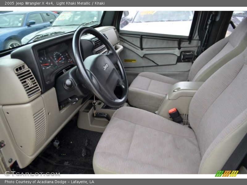 Light Khaki Metallic / Khaki 2005 Jeep Wrangler X 4x4