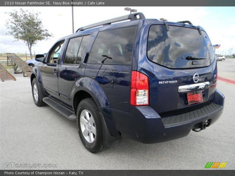 Navy Blue Metallic / Cafe Latte 2010 Nissan Pathfinder SE