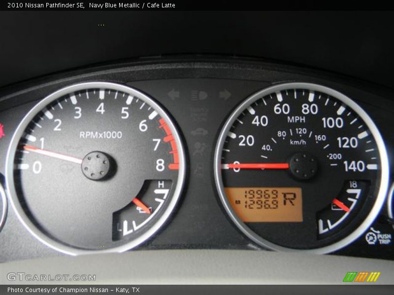 Navy Blue Metallic / Cafe Latte 2010 Nissan Pathfinder SE