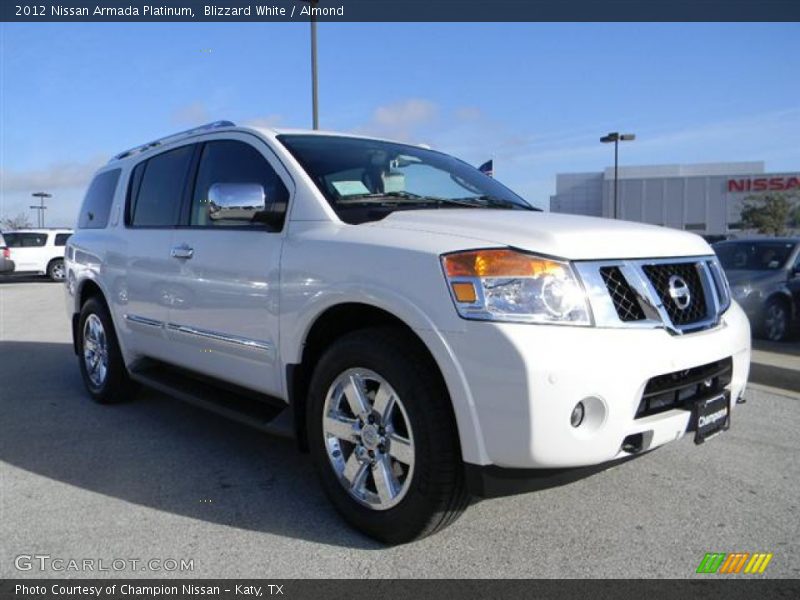 Blizzard White / Almond 2012 Nissan Armada Platinum