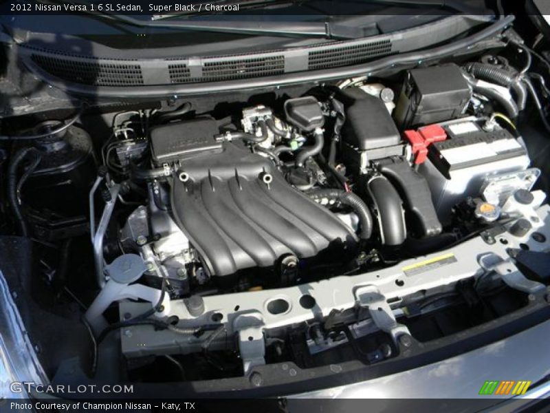 Super Black / Charcoal 2012 Nissan Versa 1.6 SL Sedan