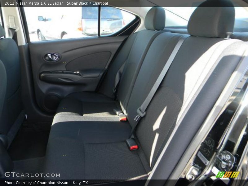 Super Black / Charcoal 2012 Nissan Versa 1.6 SL Sedan