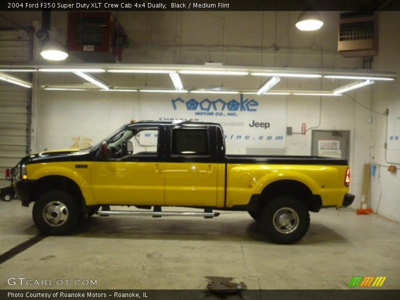 Black / Medium Flint 2004 Ford F350 Super Duty XLT Crew Cab 4x4 Dually
