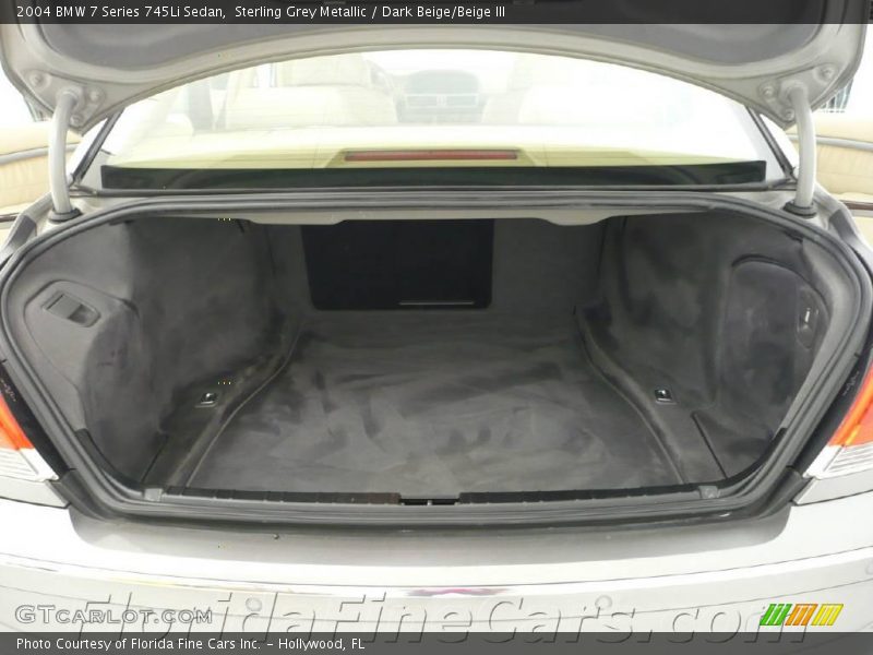 Sterling Grey Metallic / Dark Beige/Beige III 2004 BMW 7 Series 745Li Sedan