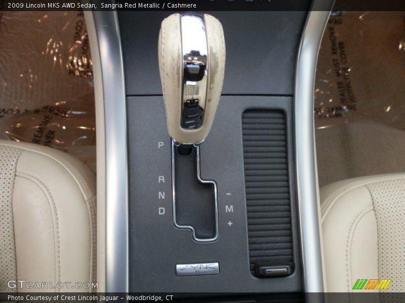 Sangria Red Metallic / Cashmere 2009 Lincoln MKS AWD Sedan