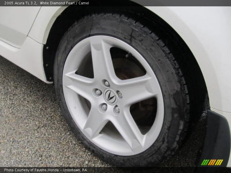 White Diamond Pearl / Camel 2005 Acura TL 3.2