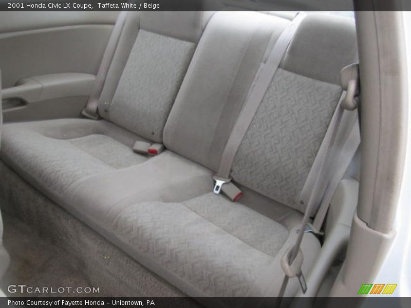 Taffeta White / Beige 2001 Honda Civic LX Coupe
