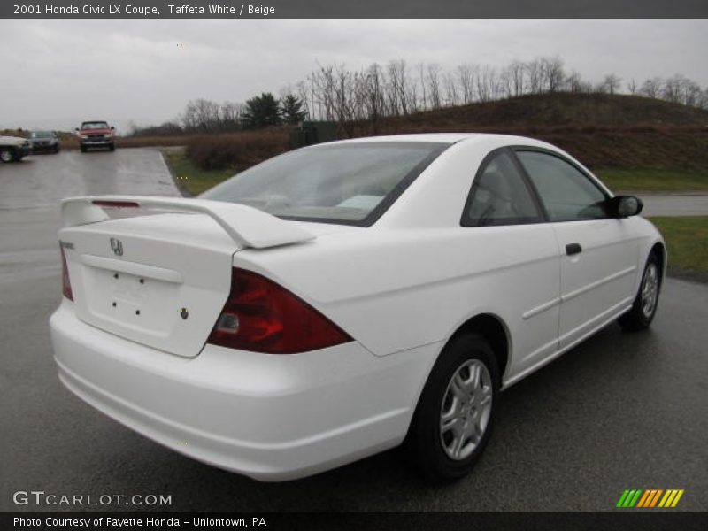 Taffeta White / Beige 2001 Honda Civic LX Coupe