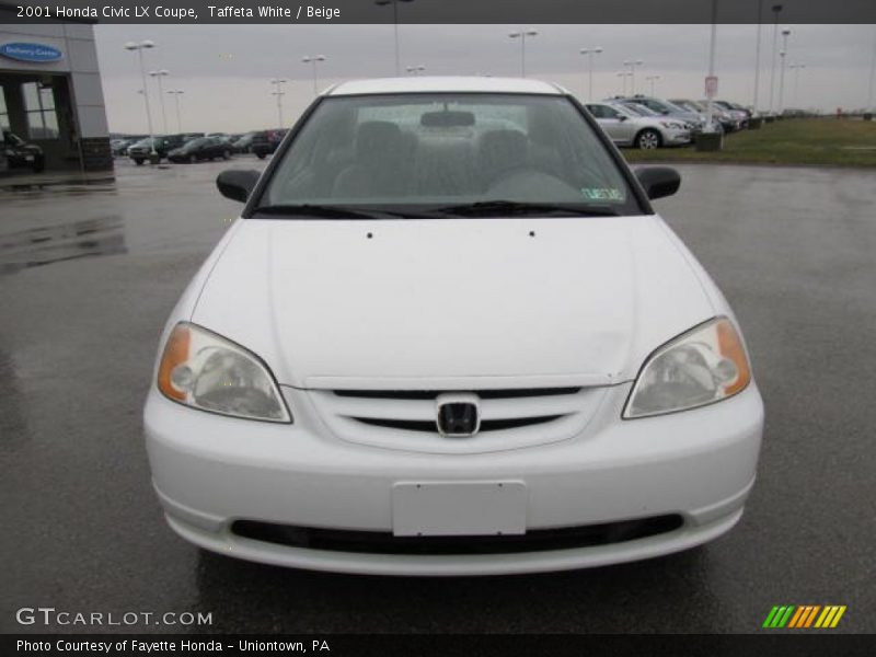 Taffeta White / Beige 2001 Honda Civic LX Coupe