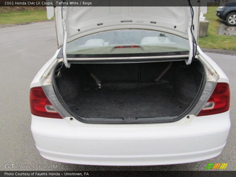Taffeta White / Beige 2001 Honda Civic LX Coupe