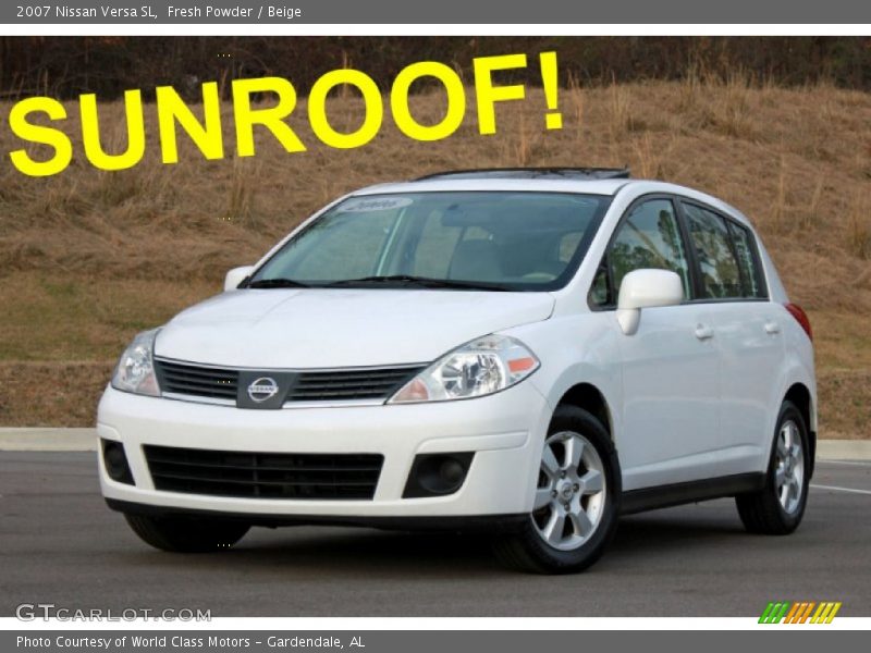 Fresh Powder / Beige 2007 Nissan Versa SL
