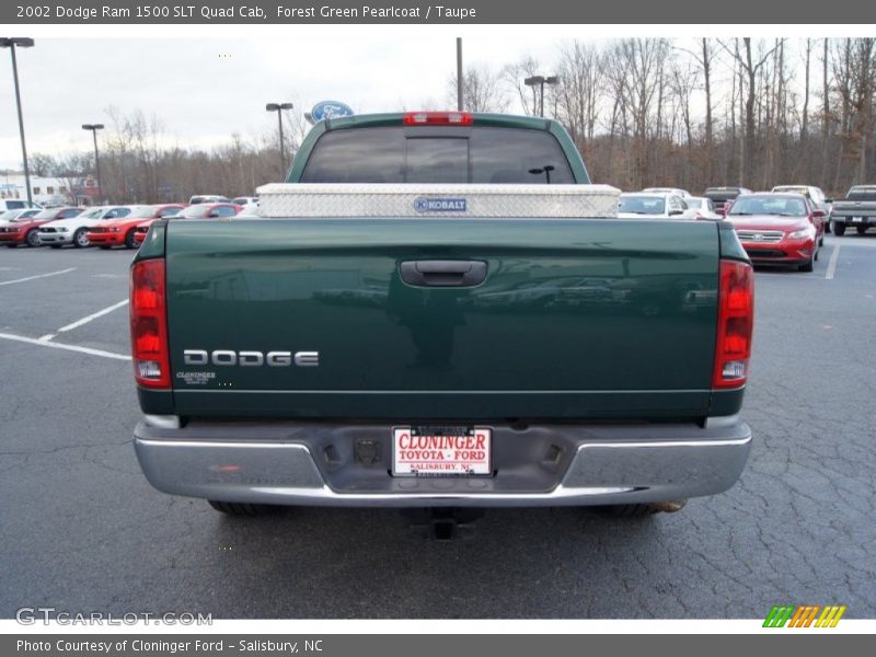 Forest Green Pearlcoat / Taupe 2002 Dodge Ram 1500 SLT Quad Cab