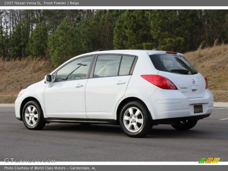 Fresh Powder / Beige 2007 Nissan Versa SL