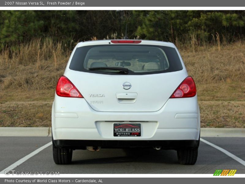 Fresh Powder / Beige 2007 Nissan Versa SL