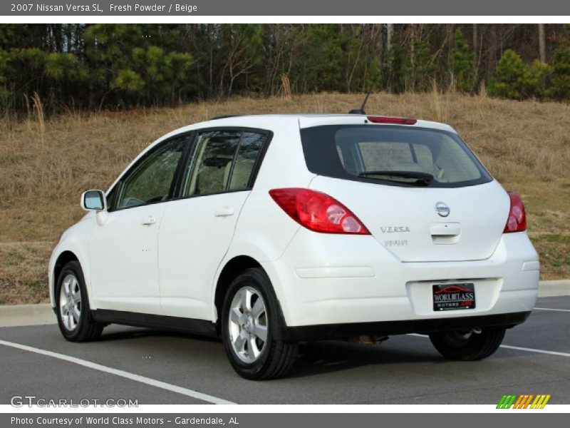 Fresh Powder / Beige 2007 Nissan Versa SL