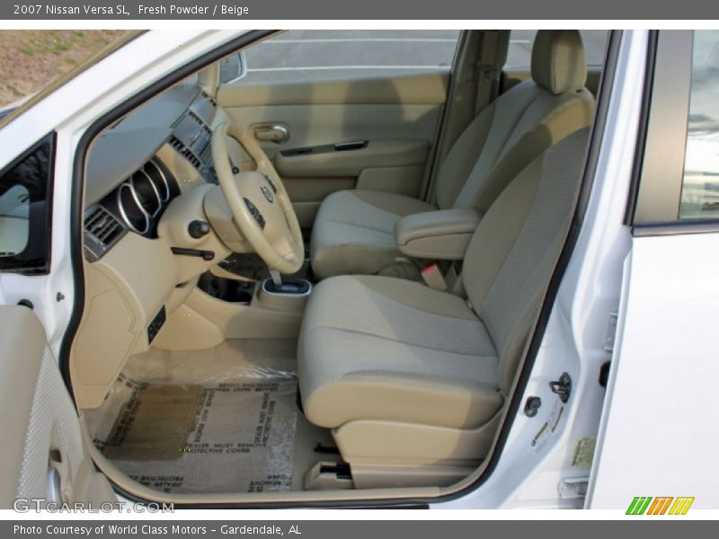  2007 Versa SL Beige Interior