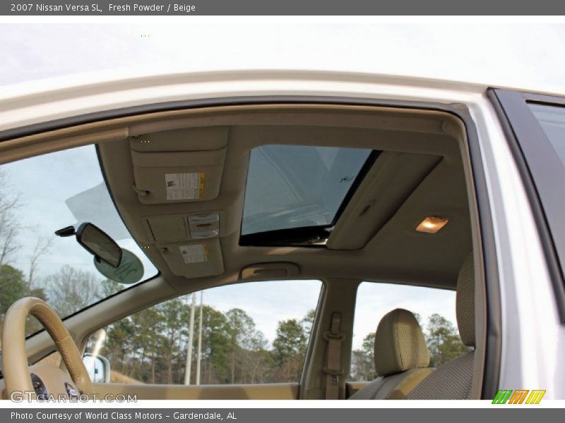 Sunroof of 2007 Versa SL