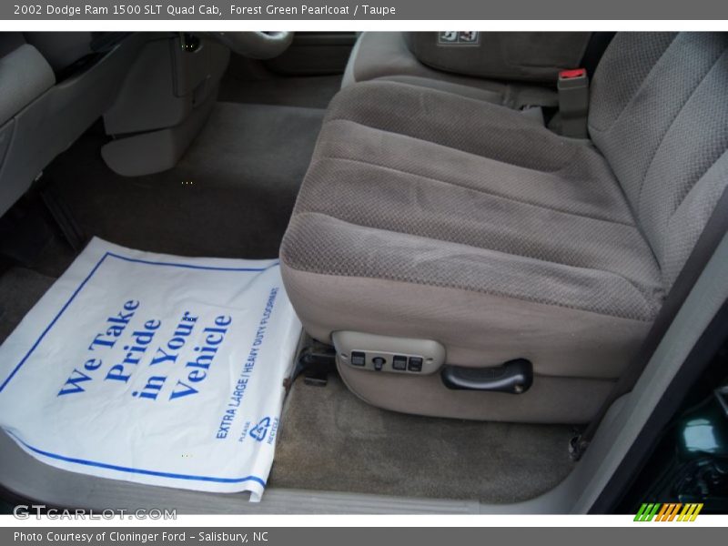 Forest Green Pearlcoat / Taupe 2002 Dodge Ram 1500 SLT Quad Cab