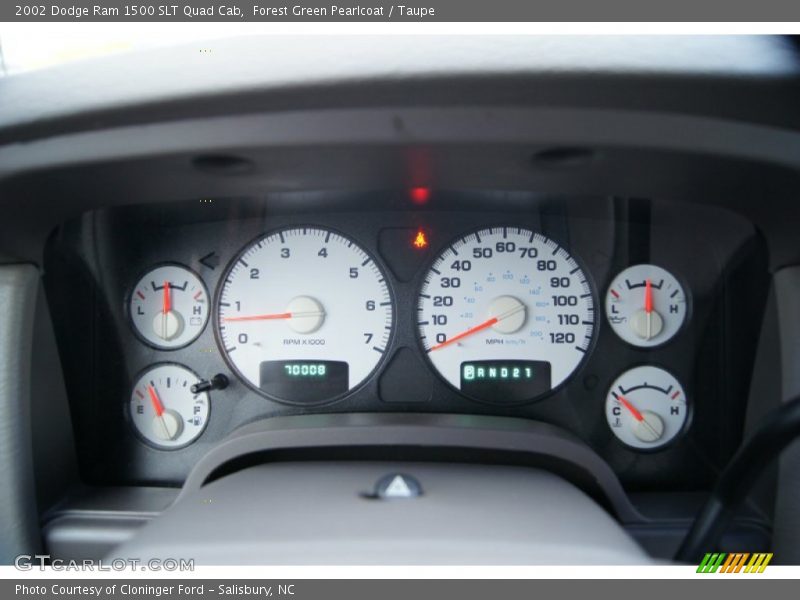  2002 Ram 1500 SLT Quad Cab SLT Quad Cab Gauges