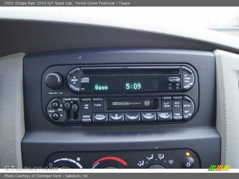 Audio System of 2002 Ram 1500 SLT Quad Cab