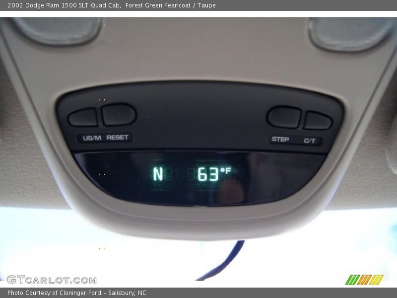 Forest Green Pearlcoat / Taupe 2002 Dodge Ram 1500 SLT Quad Cab