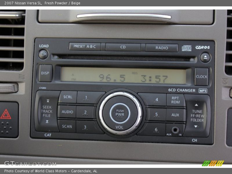 Audio System of 2007 Versa SL