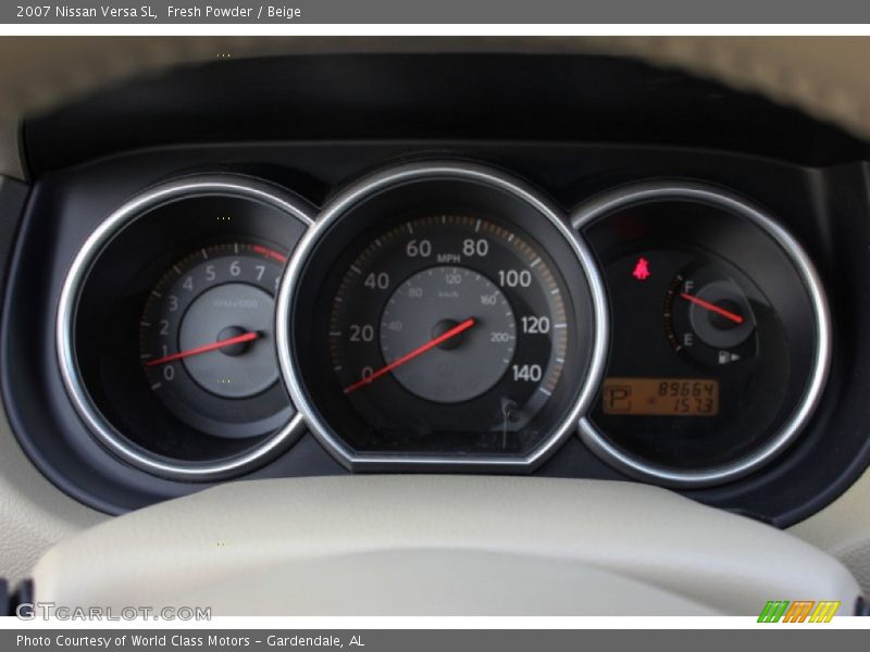  2007 Versa SL SL Gauges