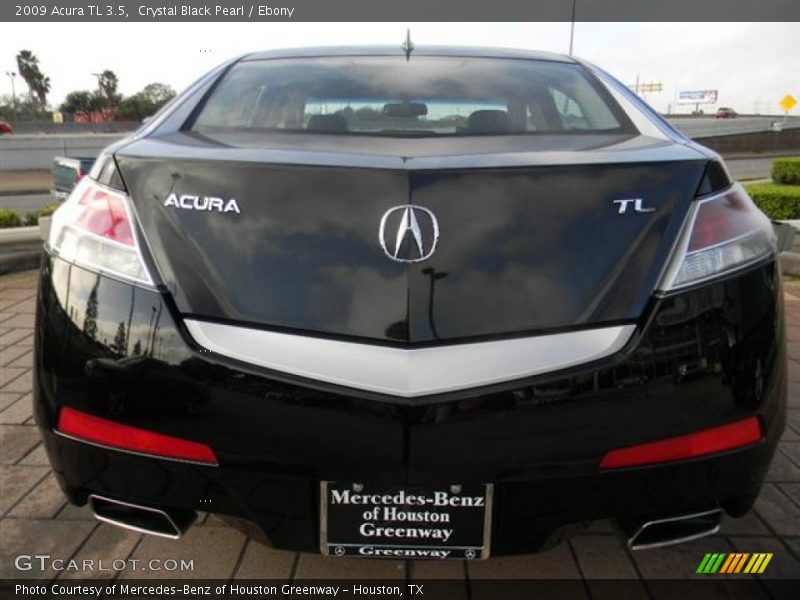 Crystal Black Pearl / Ebony 2009 Acura TL 3.5