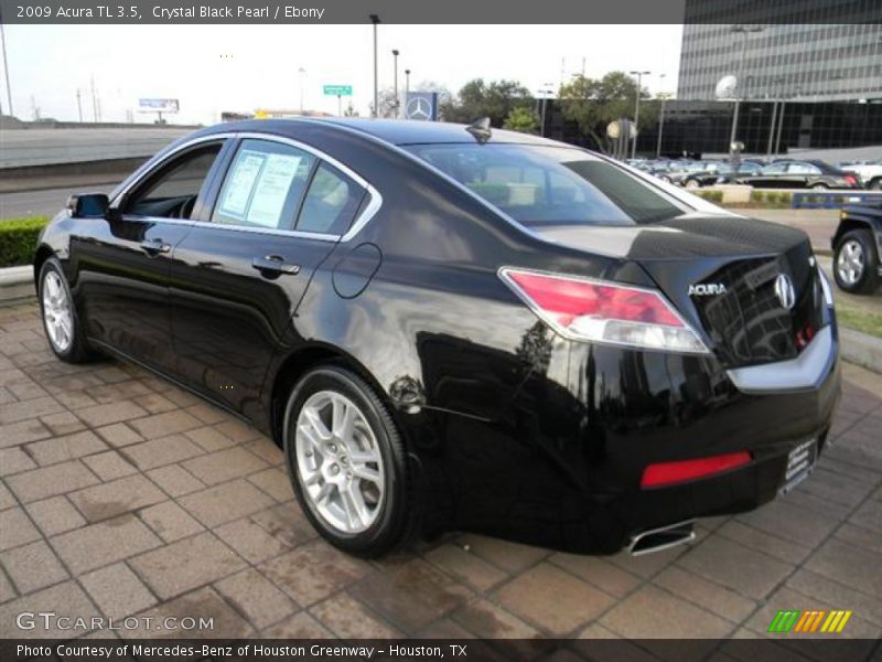 Crystal Black Pearl / Ebony 2009 Acura TL 3.5