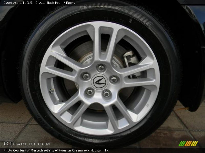 Crystal Black Pearl / Ebony 2009 Acura TL 3.5