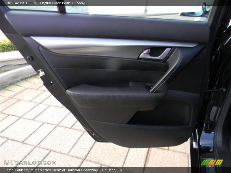 Crystal Black Pearl / Ebony 2009 Acura TL 3.5
