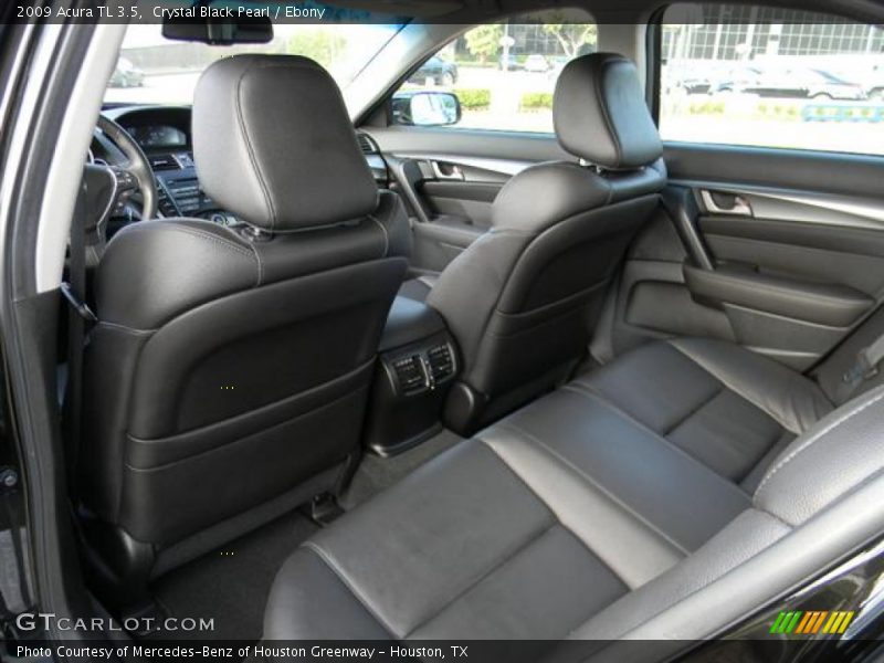 Crystal Black Pearl / Ebony 2009 Acura TL 3.5
