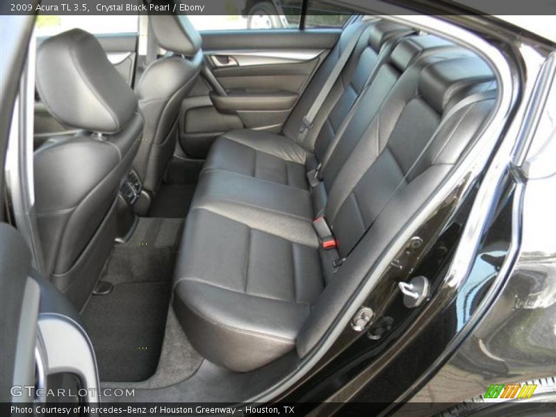 Crystal Black Pearl / Ebony 2009 Acura TL 3.5