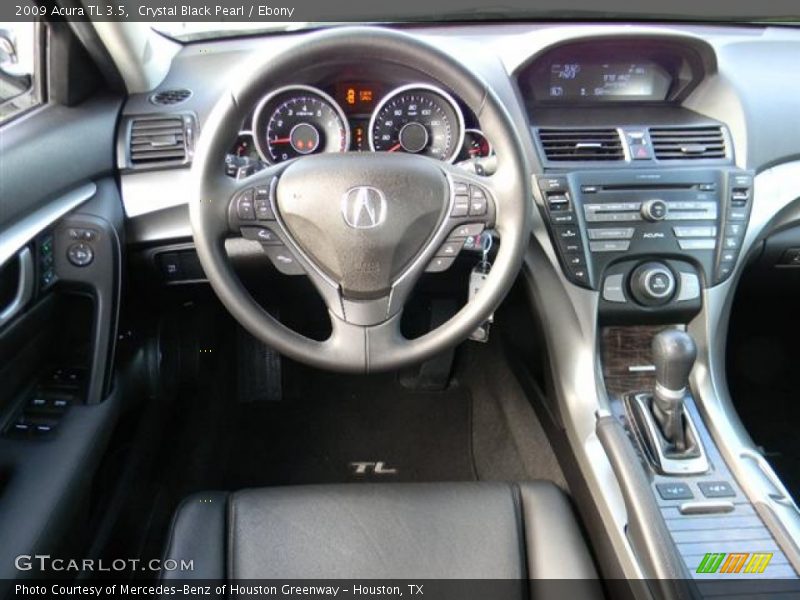 Crystal Black Pearl / Ebony 2009 Acura TL 3.5