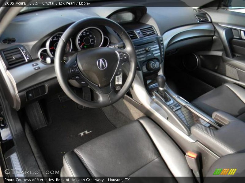 Crystal Black Pearl / Ebony 2009 Acura TL 3.5