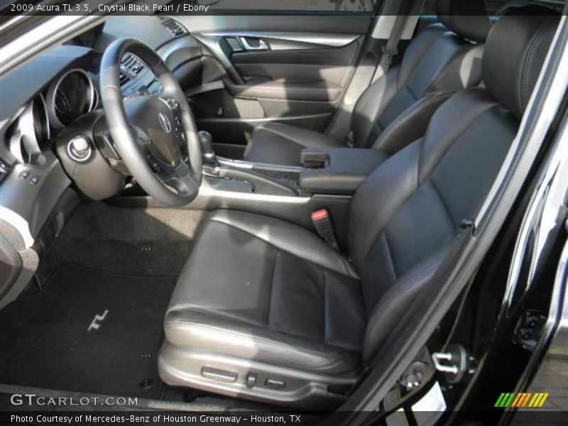 Crystal Black Pearl / Ebony 2009 Acura TL 3.5