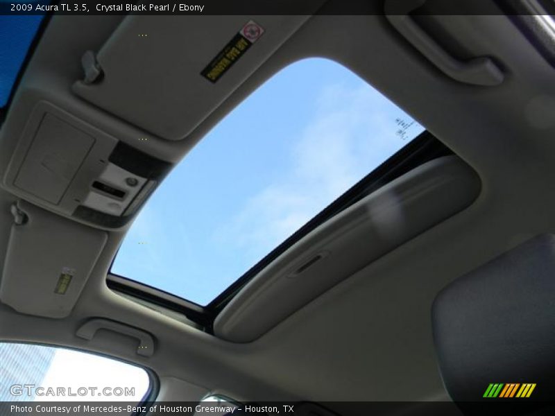 Crystal Black Pearl / Ebony 2009 Acura TL 3.5