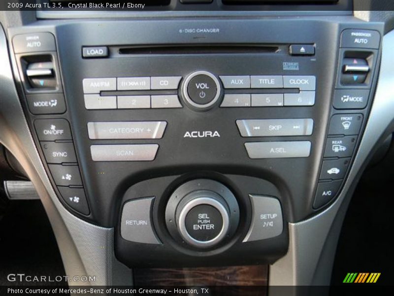 Crystal Black Pearl / Ebony 2009 Acura TL 3.5