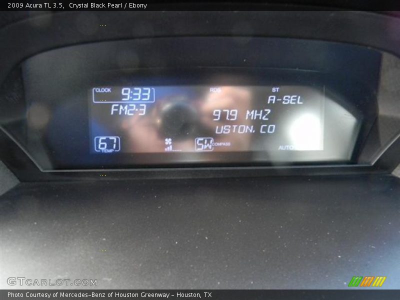 Crystal Black Pearl / Ebony 2009 Acura TL 3.5