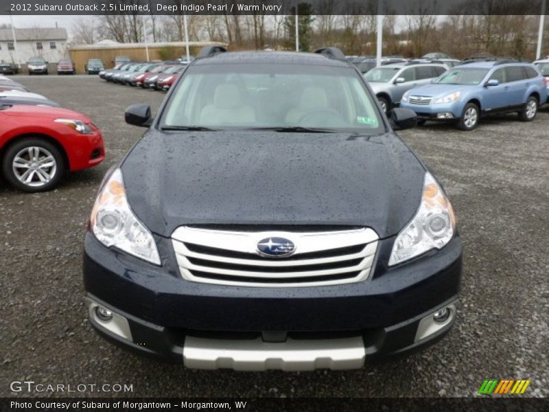 Deep Indigo Pearl / Warm Ivory 2012 Subaru Outback 2.5i Limited