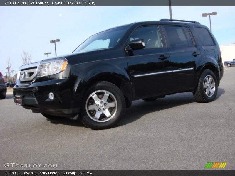 Crystal Black Pearl / Gray 2010 Honda Pilot Touring