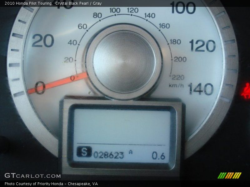 Crystal Black Pearl / Gray 2010 Honda Pilot Touring