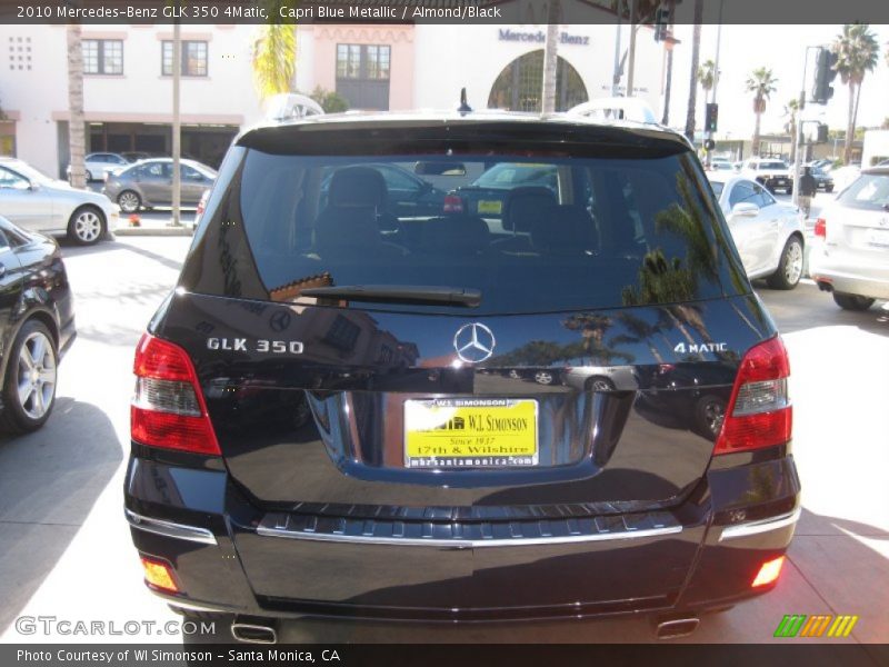 Capri Blue Metallic / Almond/Black 2010 Mercedes-Benz GLK 350 4Matic