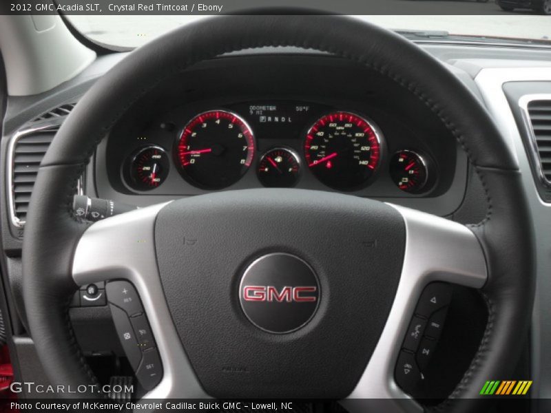 Crystal Red Tintcoat / Ebony 2012 GMC Acadia SLT