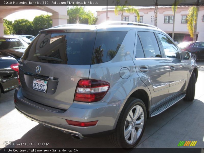 Palladium Silver Metallic / Black 2010 Mercedes-Benz ML 350