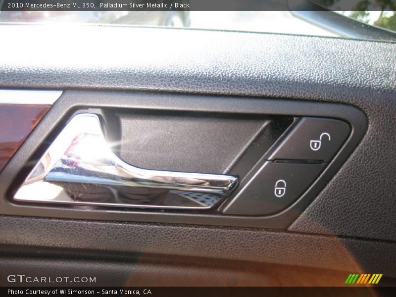 Palladium Silver Metallic / Black 2010 Mercedes-Benz ML 350